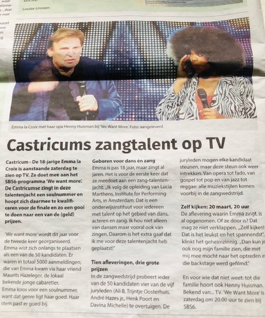 Emma bij 'We Want More'