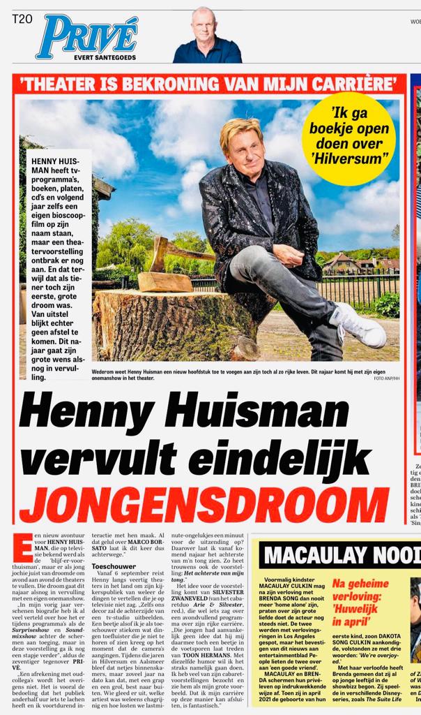 Henny Huisman vervult Jongensdroom!