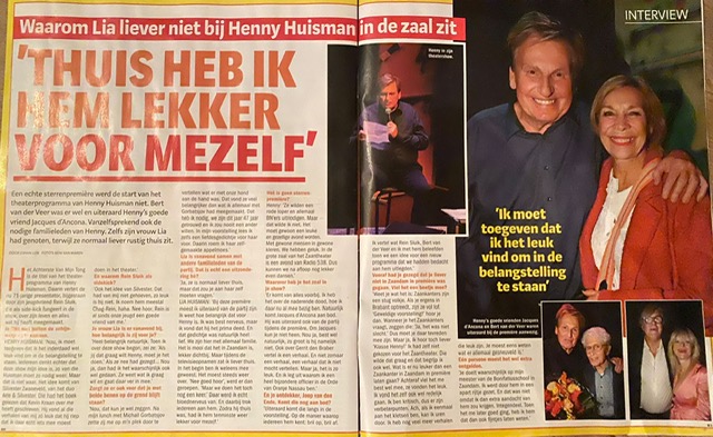 Ook Weekend komt met een leuk artikel over Henny en Lia