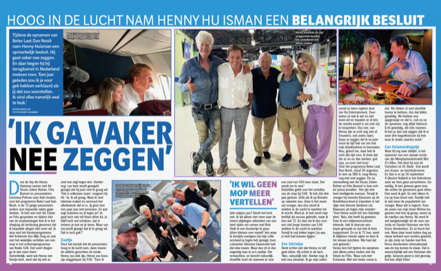 Henny in Weekend, over ‘nee-zeggen’