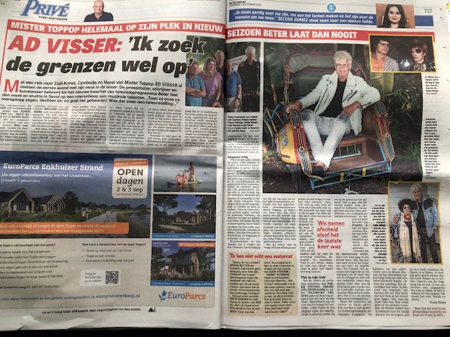 Ad Visser in Telegraaf/Privé