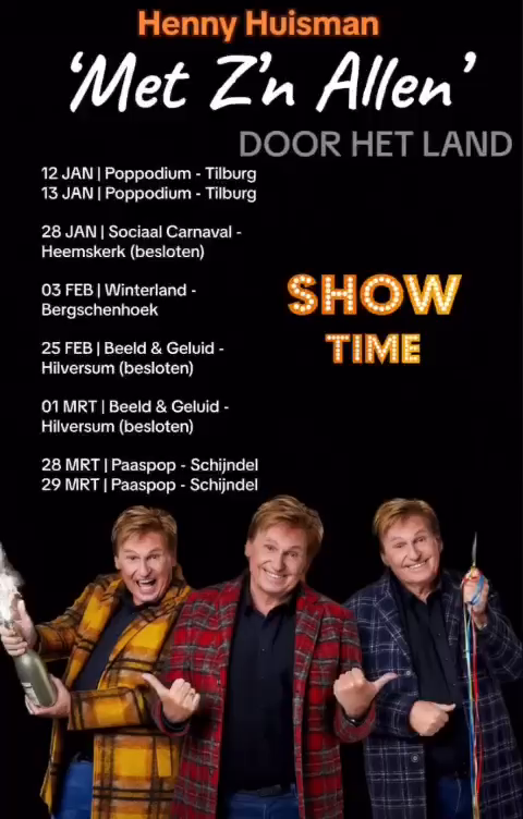 Henny met 'Met z'n Allen' door het land