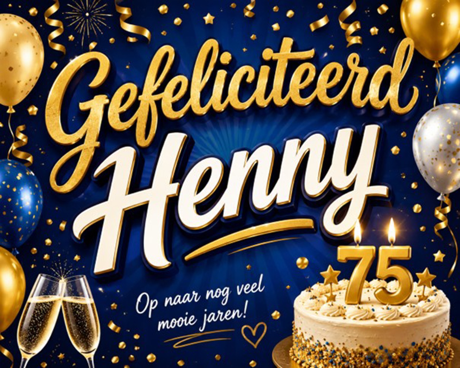 Henny is jarig, hiep hiep hoera